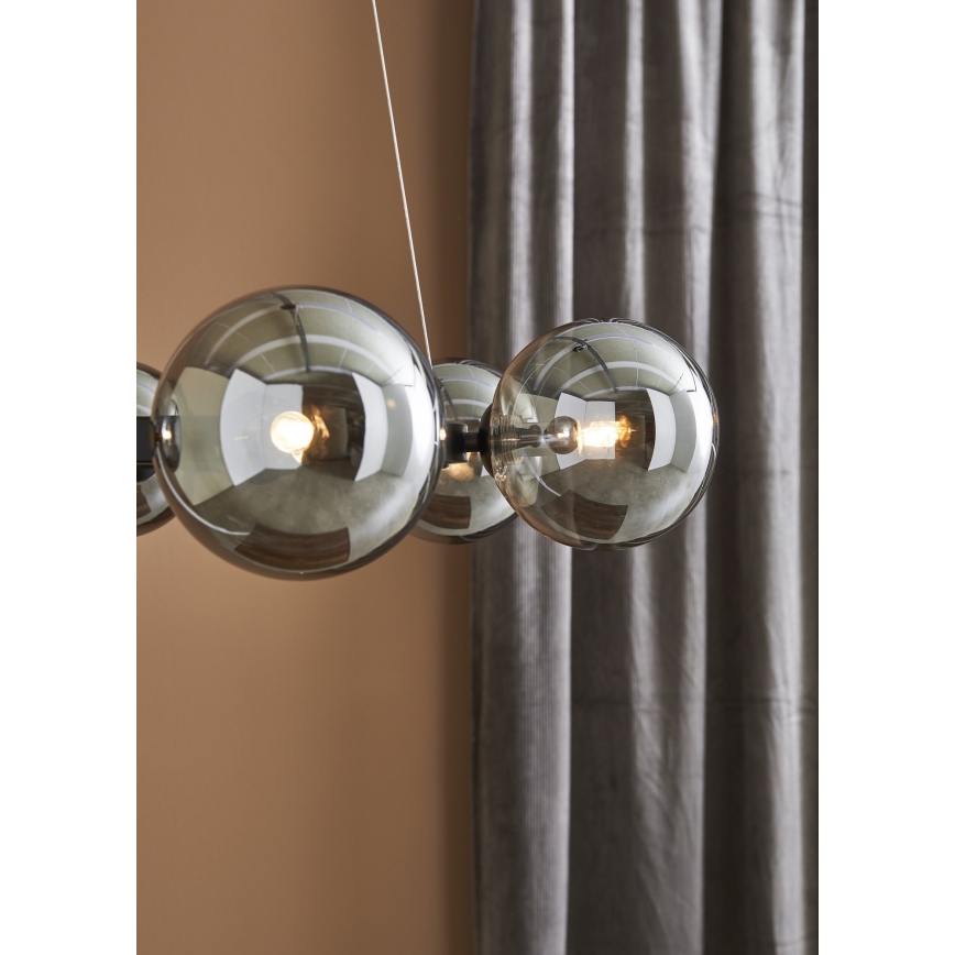 Markslöjd 108051 - Żyrandol na lince CIRCLE 6xG9/20W/230V czarny