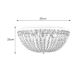 Markslöjd 108055 - Kryształowa lampa sufitowa MADELEINE 4xE14/25W/230V IP21
