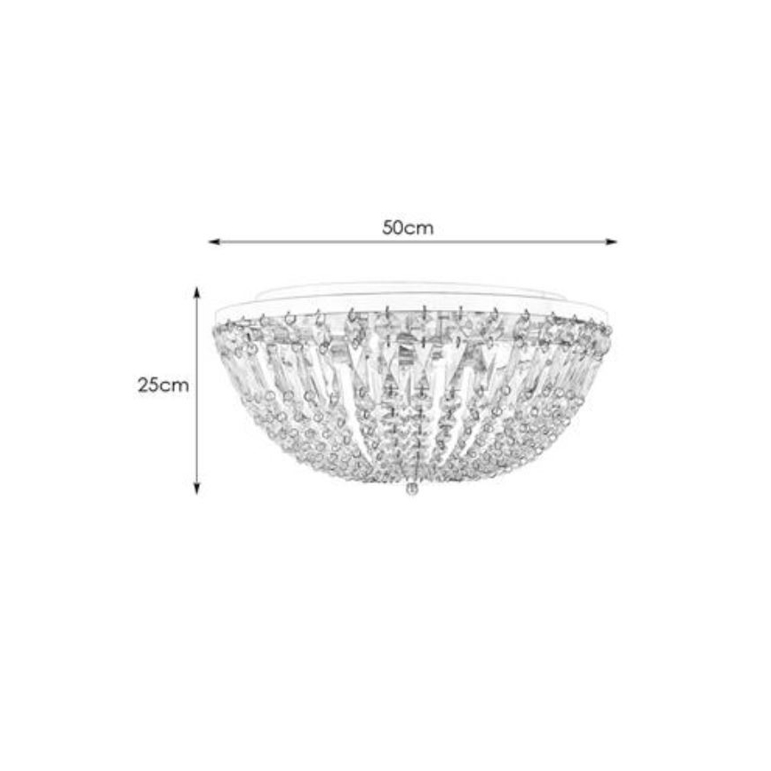 Markslöjd 108055 - Kryształowa lampa sufitowa MADELEINE 4xE14/25W/230V IP21