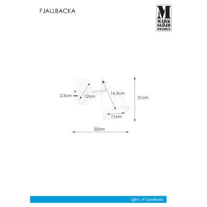 Markslöjd 108082 - Kinkiet łazienkowy FJÄLLBACKA 1xG9/20W/230V IP44