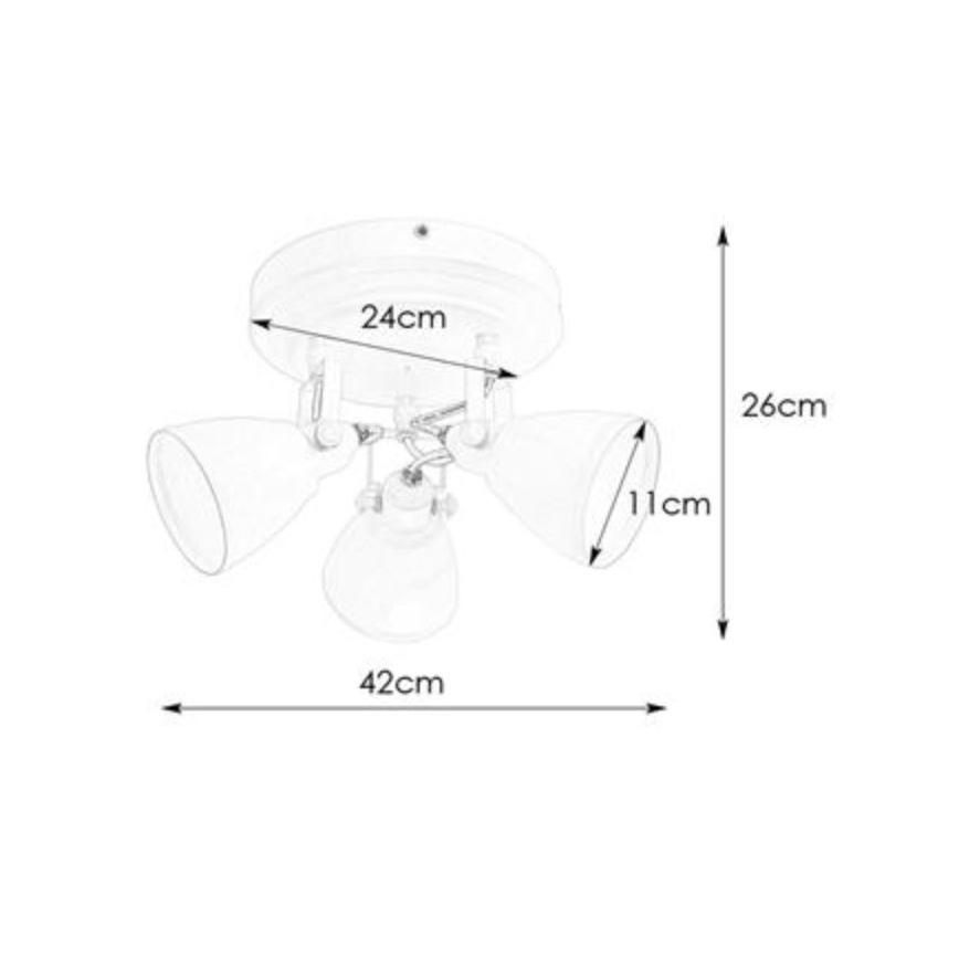 Markslöjd 108083 - Reflektor łazienkowy FJÄLLBACKA 3xG9/20W/230V IP44 biały
