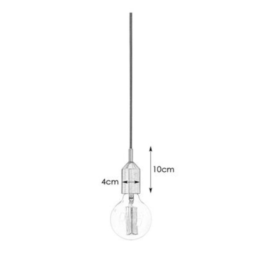 Markslöjd 108098 - Żyrandol na lince BRONX 1xE27/60W/230V brąz