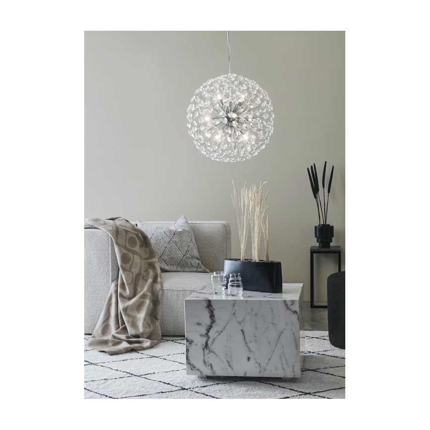 Markslöjd 108101 - Kryształowy żyrandol na lince BOLID 9xG9/20W/230V