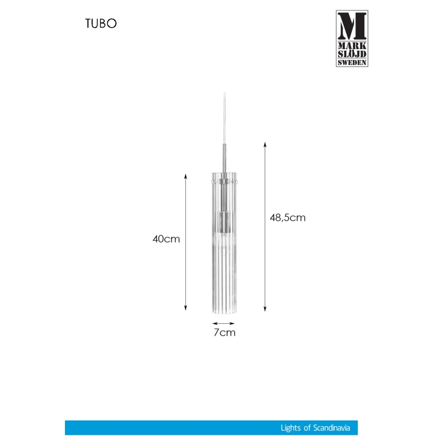 Markslöjd 108112 - Żyrandol na lince TUBO 1xE14/40W/230V