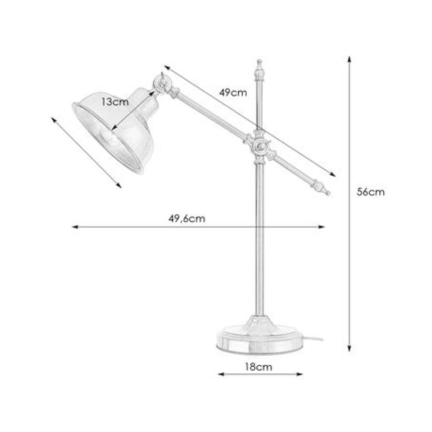 Markslöjd 108116 - Lampa stołowa GRIMSTAD 1xE27/60W/230V