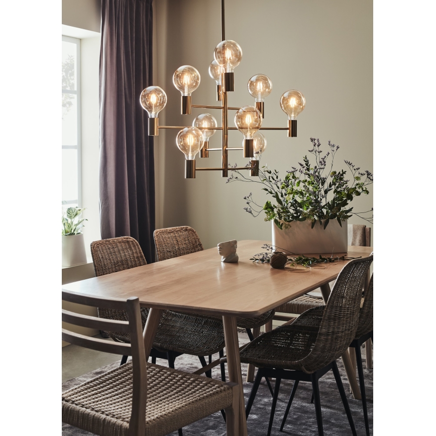 Markslöjd 108117 - Żyrandol PARIS 10xE27/60W/230V złoty