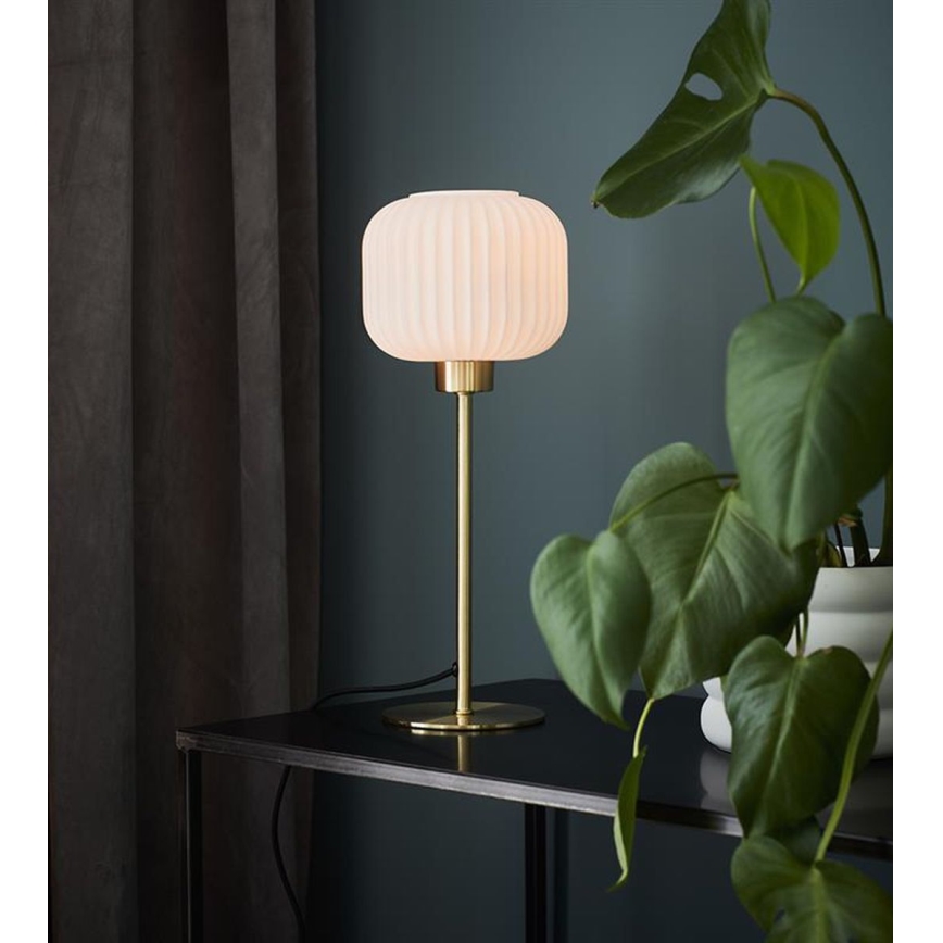 Markslöjd 108120 - Lampa stołowa SOBER 1xE27/60W/230V mosiądz