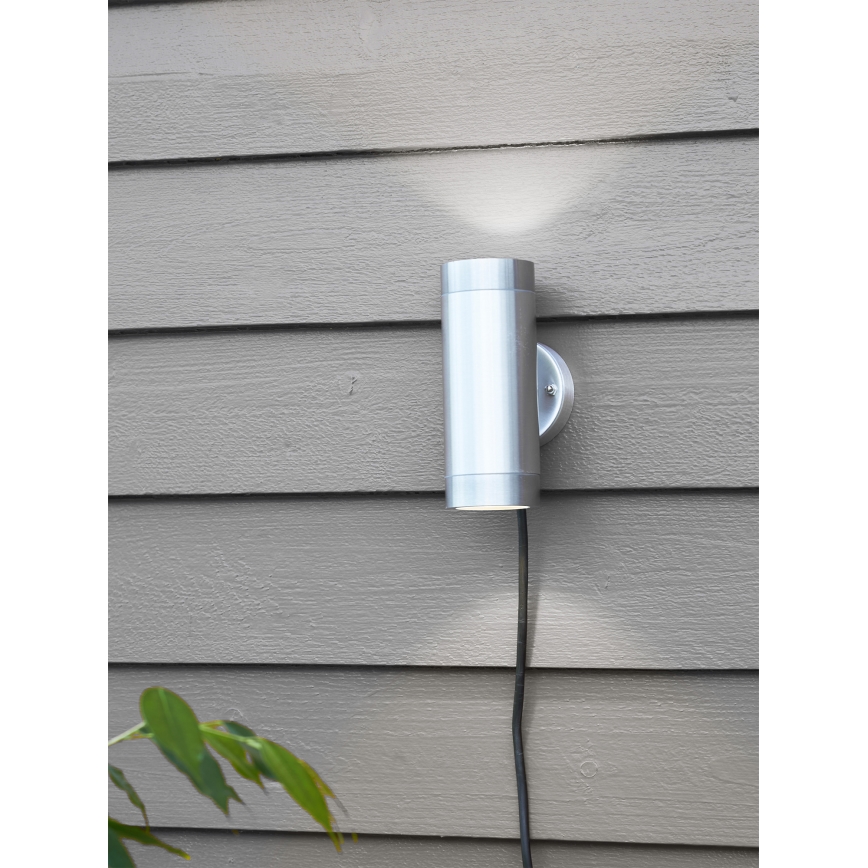 Markslöjd 108170 - Zewnętrzny kinkiet LED GARDEN24 2xLED/3W/24V IP44 matowy chrom