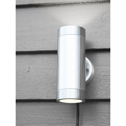 Markslöjd 108170 - Zewnętrzny kinkiet LED GARDEN24 2xLED/3W/24V IP44 matowy chrom