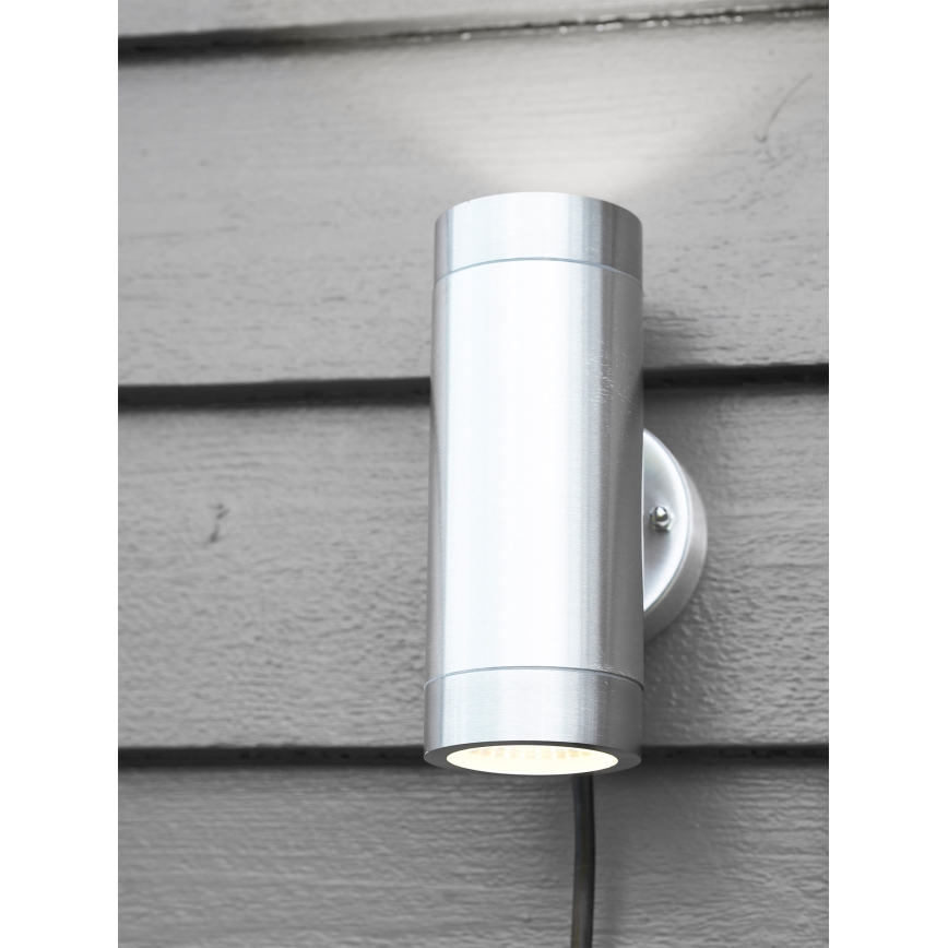 Markslöjd 108170 - Zewnętrzny kinkiet LED GARDEN24 2xLED/3W/24V IP44 matowy chrom