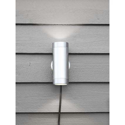 Markslöjd 108170 - Zewnętrzny kinkiet LED GARDEN24 2xLED/3W/24V IP44 matowy chrom