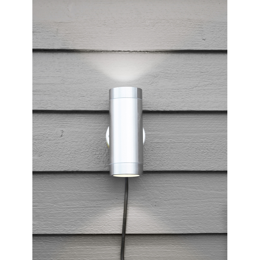 Markslöjd 108170 - Zewnętrzny kinkiet LED GARDEN24 2xLED/3W/24V IP44 matowy chrom
