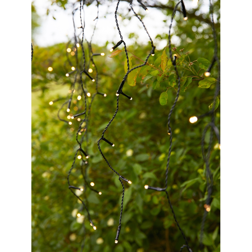 Markslöjd 108179 - Zewnętrzna świąteczna kurtyna LED GARDEN24 160xLED/24V 3,1m ciepła biała