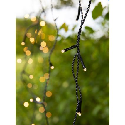Markslöjd 108179 - Zewnętrzna świąteczna kurtyna LED GARDEN24 160xLED/24V 3,1m ciepła biała