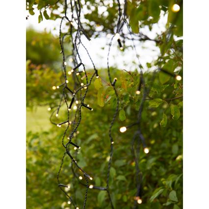 Markslöjd 108179 - Zewnętrzna świąteczna kurtyna LED GARDEN24 160xLED/24V 3,1m ciepła biała