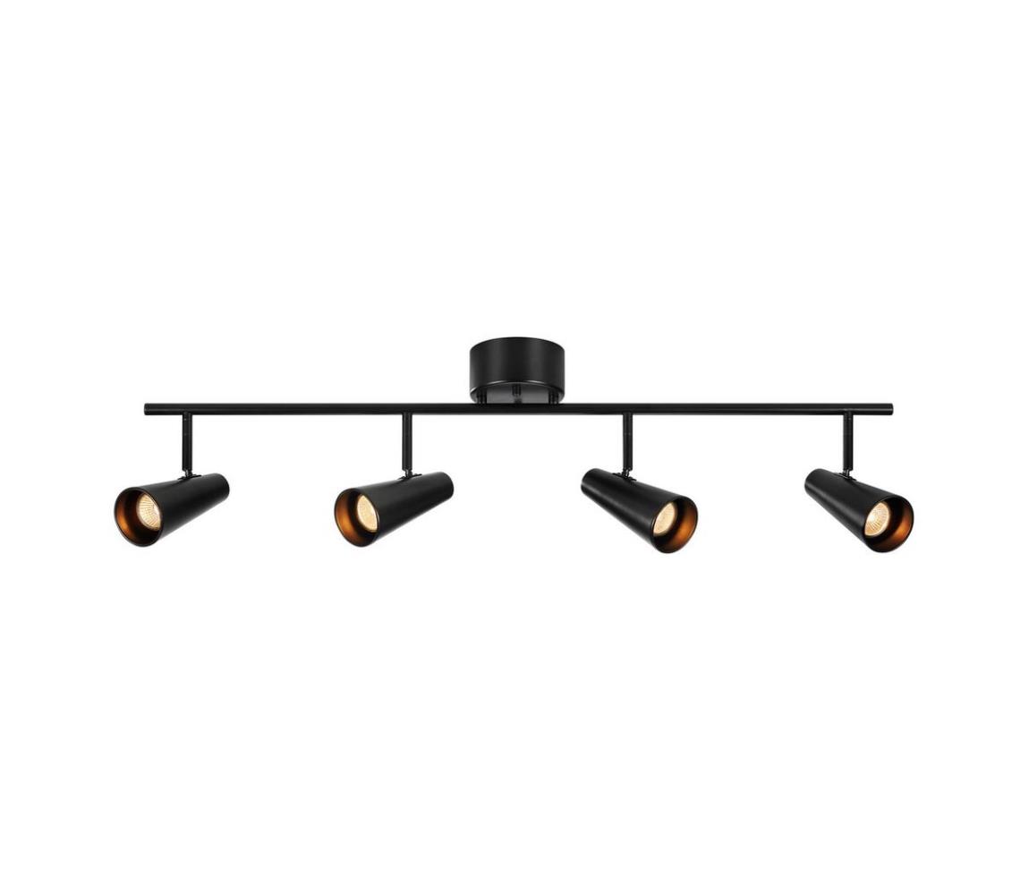 Markslöjd 108202 - Oświetlenie punktowe CREST 4xGU10/7W/230V czarny