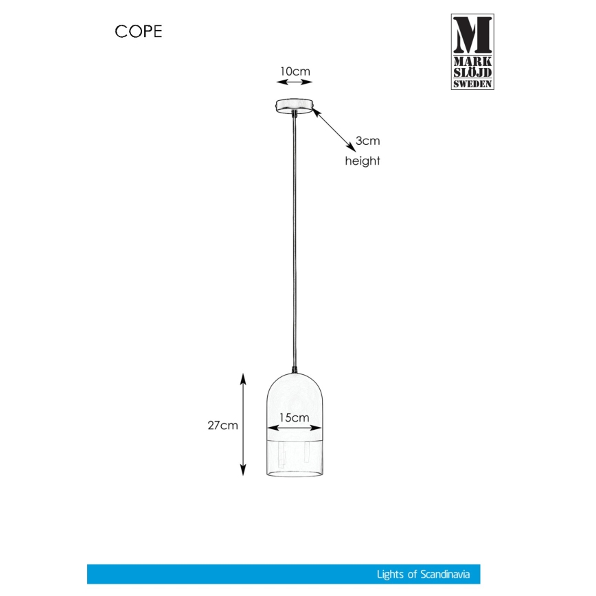 Markslöjd 108225 - Żyrandol na lince COPE 1xE14/18W/230V