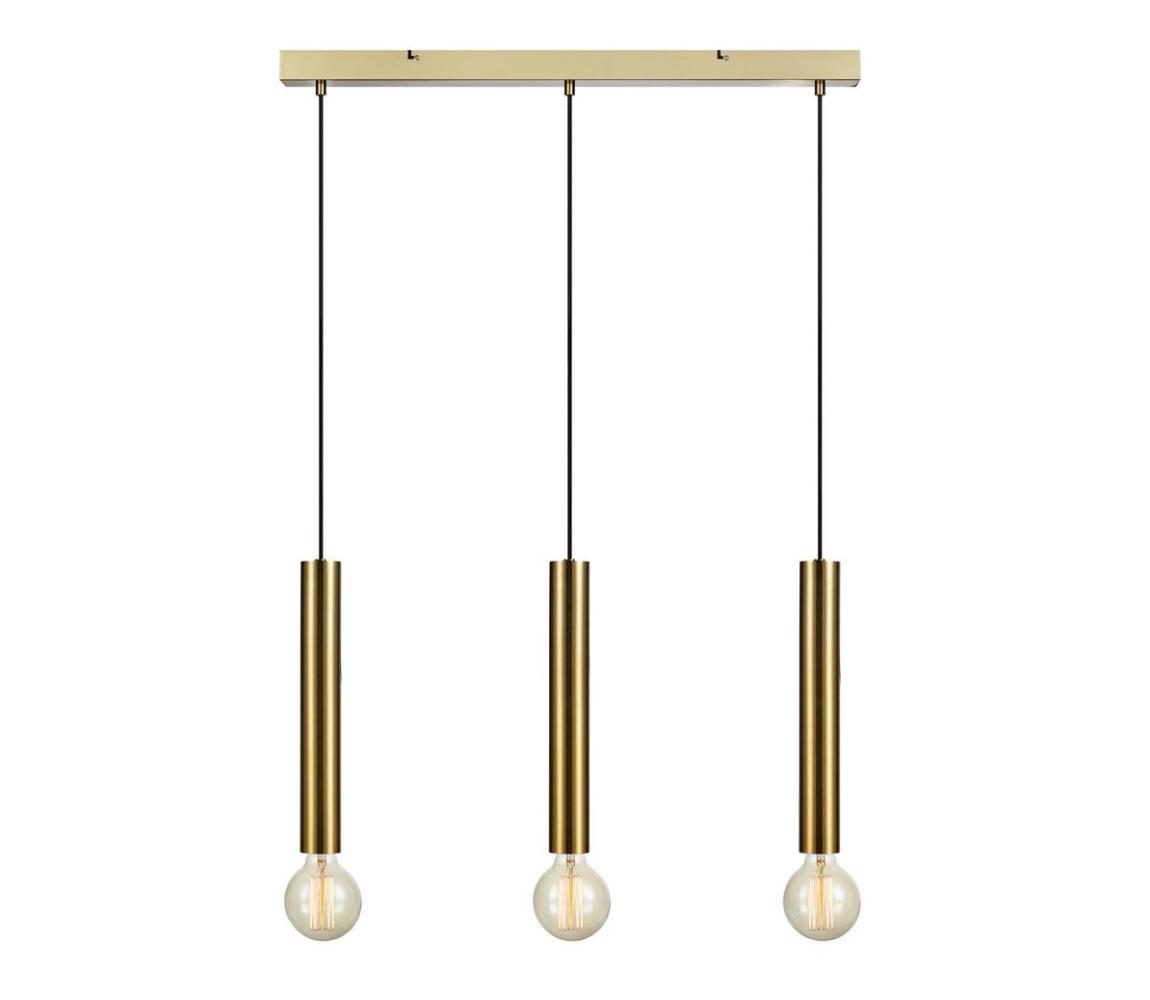Markslöjd 108261 - Żyrandol na lince SENCILLO 3xE27/40W/230V gold