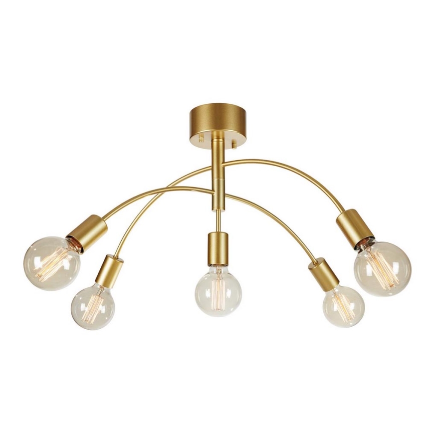 Markslöjd 108285 - Surface-mounted żyrandol CYGNUS 5xE27/40W/230V gold