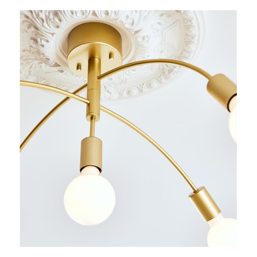 Markslöjd 108285 - Surface-mounted żyrandol CYGNUS 5xE27/40W/230V gold