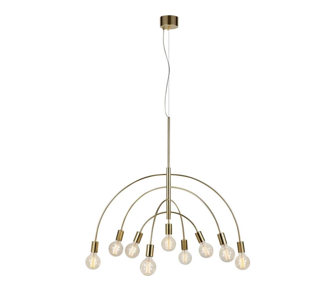 Markslöjd 108289 - Żyrandol na lince LAVELLO 9xE27/40W/230V gold
