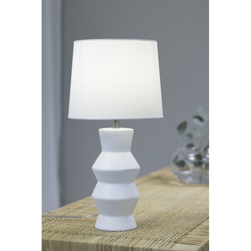Markslöjd 108448 - Lampa stołowa SIENNA 1xE27/40W/230V biała
