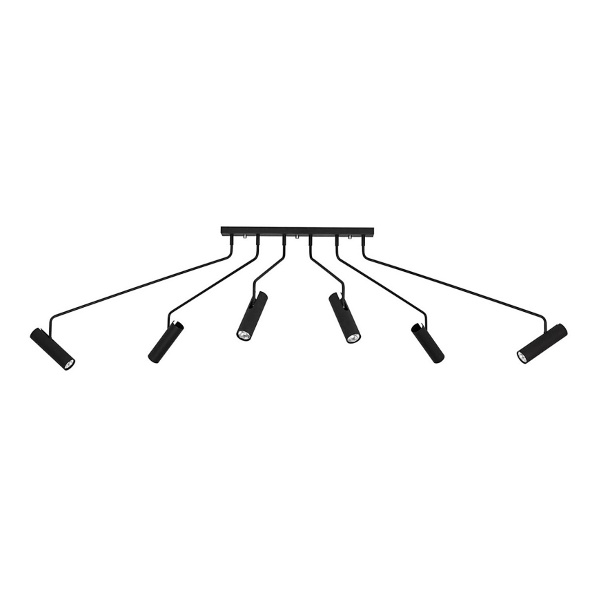 Markslöjd 108508 - Oświetlenie punktowe RAMUS 6xGU10/25W/230V czarny