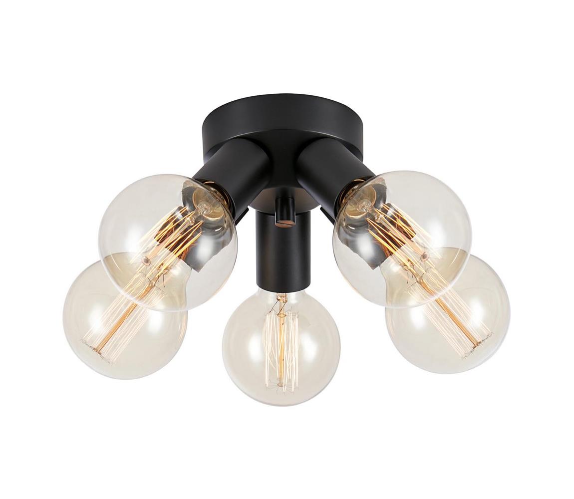 Markslöjd 108552 - Lampa sufitowa MAZZO 5xE27/40W/230V czarne