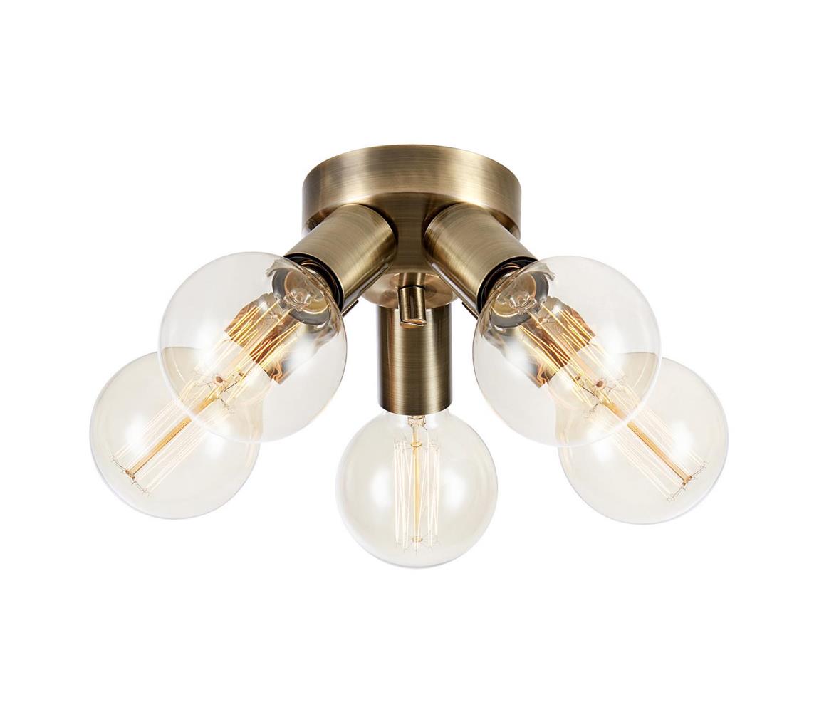 Markslöjd 108553 - Lampa sufitowa MAZZO 5xE27/40W/230V mosiądz