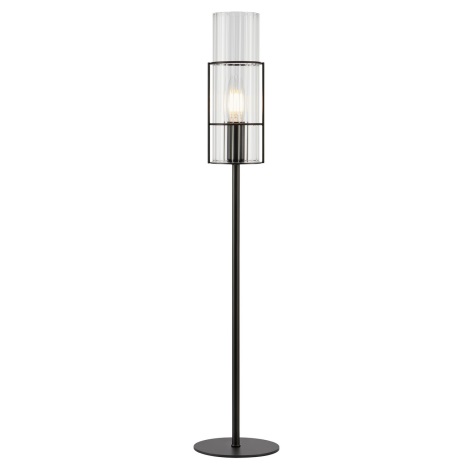 Markslöjd 108556 - Lampa stołowa TUBO 1xE14/40W/230V 65 cm czarne/clear