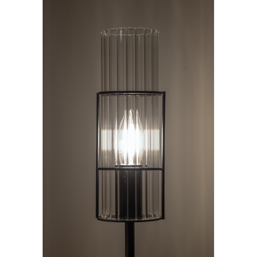 Markslöjd 108556 - Lampa stołowa TUBO 1xE14/40W/230V 65 cm czarne/clear