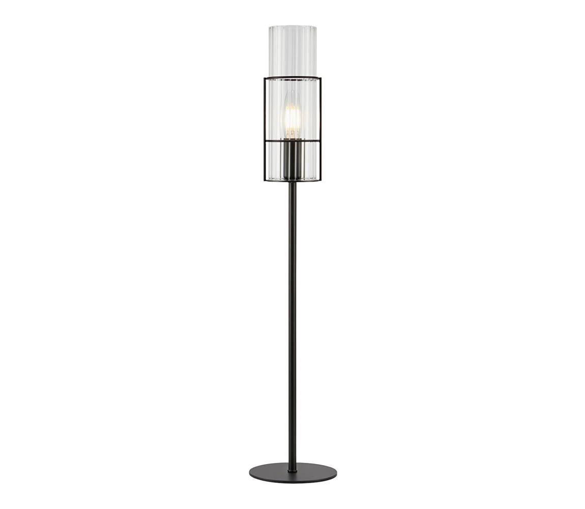 Markslöjd 108556 - Lampa stołowa TUBO 1xE14/40W/230V 65 cm czarne/clear