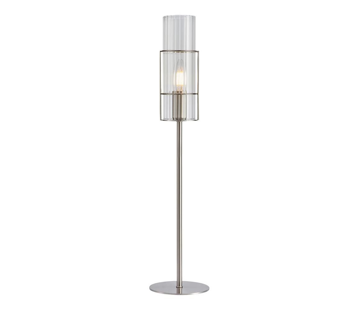 Markslöjd 108558 - Lampa stołowa TUBO 1xE14/40W/230V 65 cm chrom błyszczący/clear