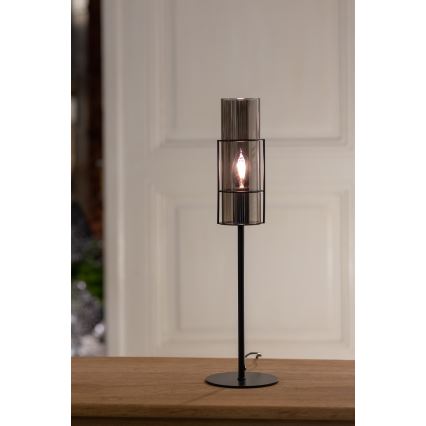 Markslöjd 108559 - Lampa stołowa TUBO 1xE14/40W/230V 50 cm czarne