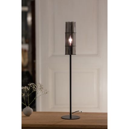 Markslöjd 108560 - Lampa stołowa TORCIA 1xE14/40W/230V 65 cm czarne