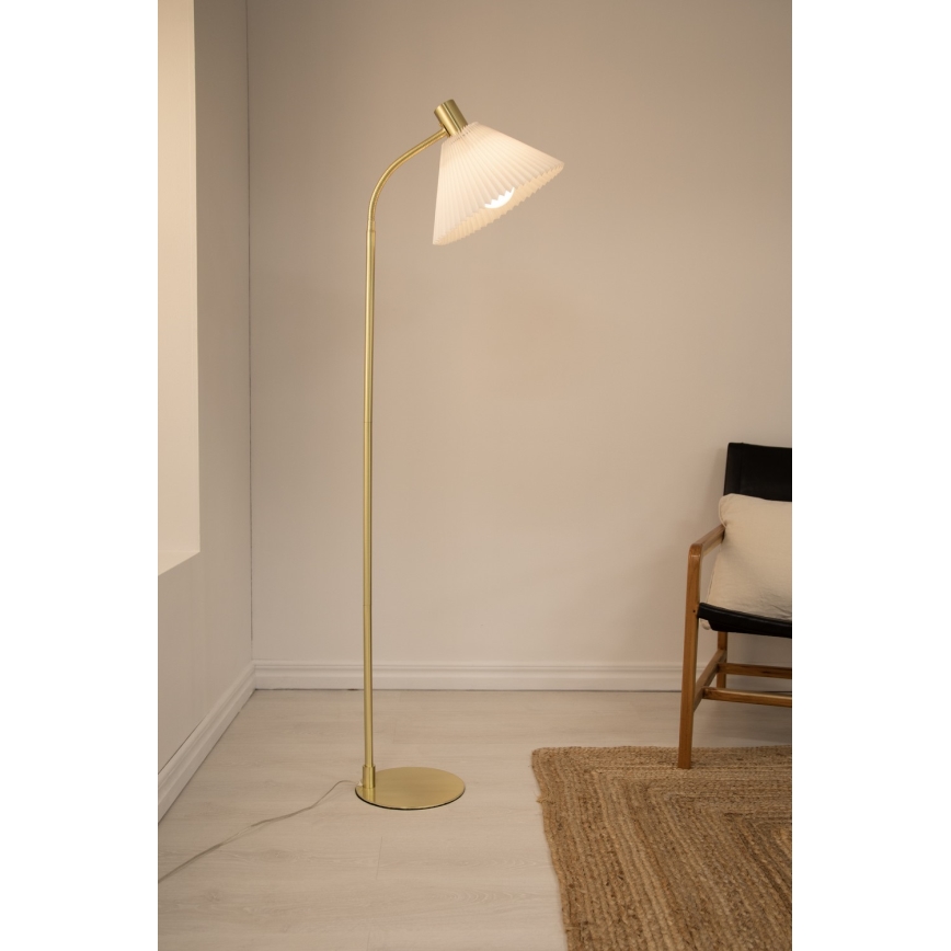 Markslöjd 108569 - Lampa podłogowa MIRA 1xE27/40W/230V złoty