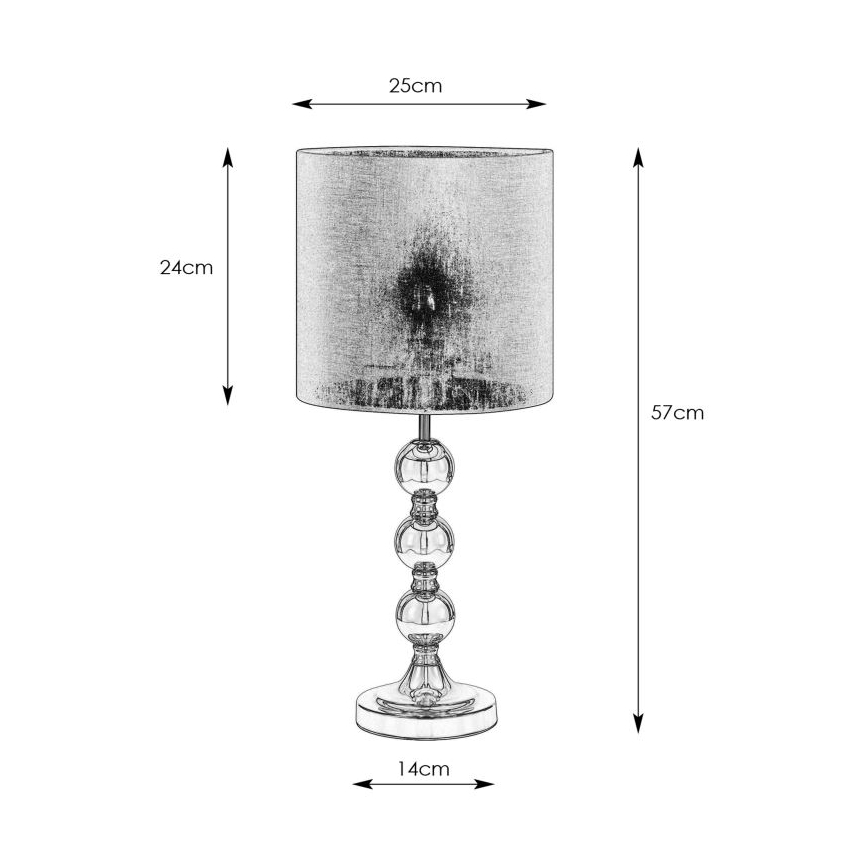 Markslöjd 108574 - Lampa stołowa OCTO 1xE27/40W/230V czarne/złoty