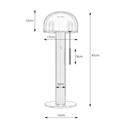 Markslöjd 108577 - Lampa stołowa COSTA 2xG9/18W/230V białe/matowy chrom