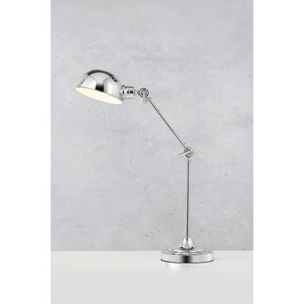 Markslöjd 108583 - Lampa stołowa PORTLAND 1xE27/40W/230V chrom błyszczący