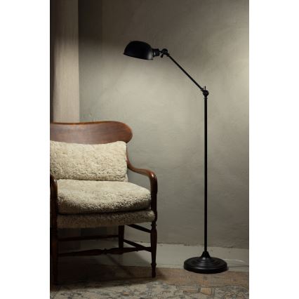 Markslöjd 108586 - Lampa podłogowa PORTLAND 1xE27/40W/230V czarne