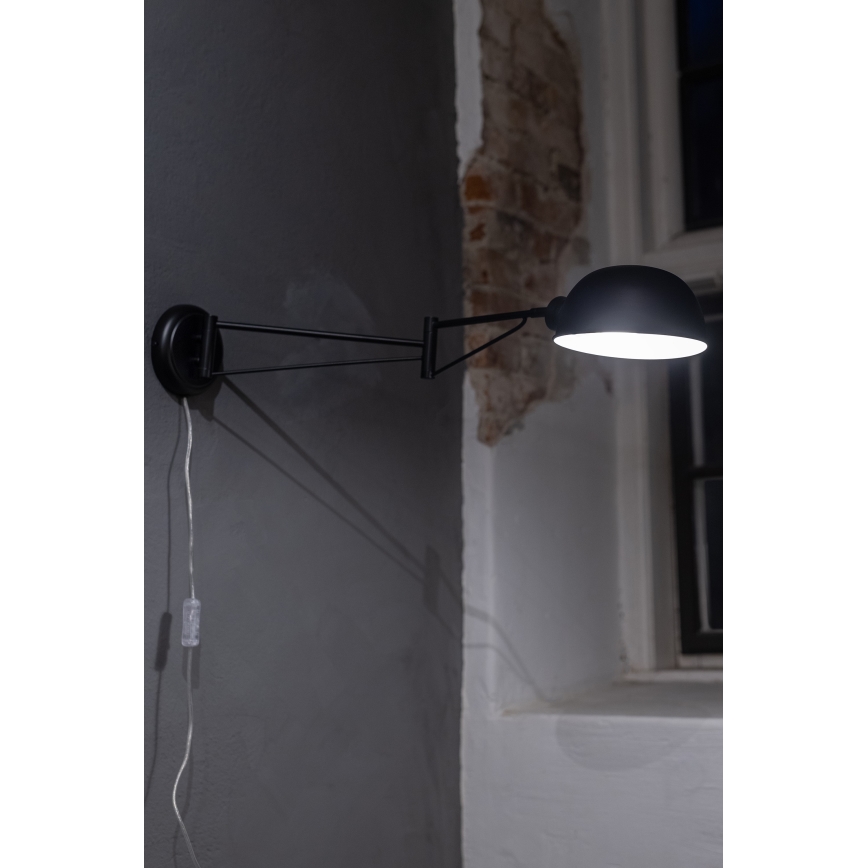 Markslöjd 108587 - Kinkiet PORTLAND 1xE27/40W/230V czarne