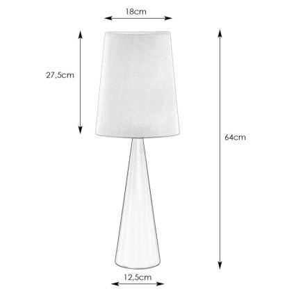 Markslöjd 108597 - Lampa stołowa CONUS 1xE14/40W/230V białe/czarne