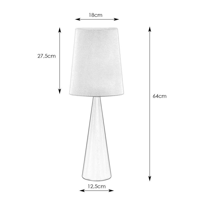 Markslöjd 108597 - Lampa stołowa CONUS 1xE14/40W/230V białe/czarne