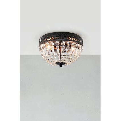 Markslöjd 108598 - Lampa sufitowa ETIENNE 2xE14/40W/230V czarne