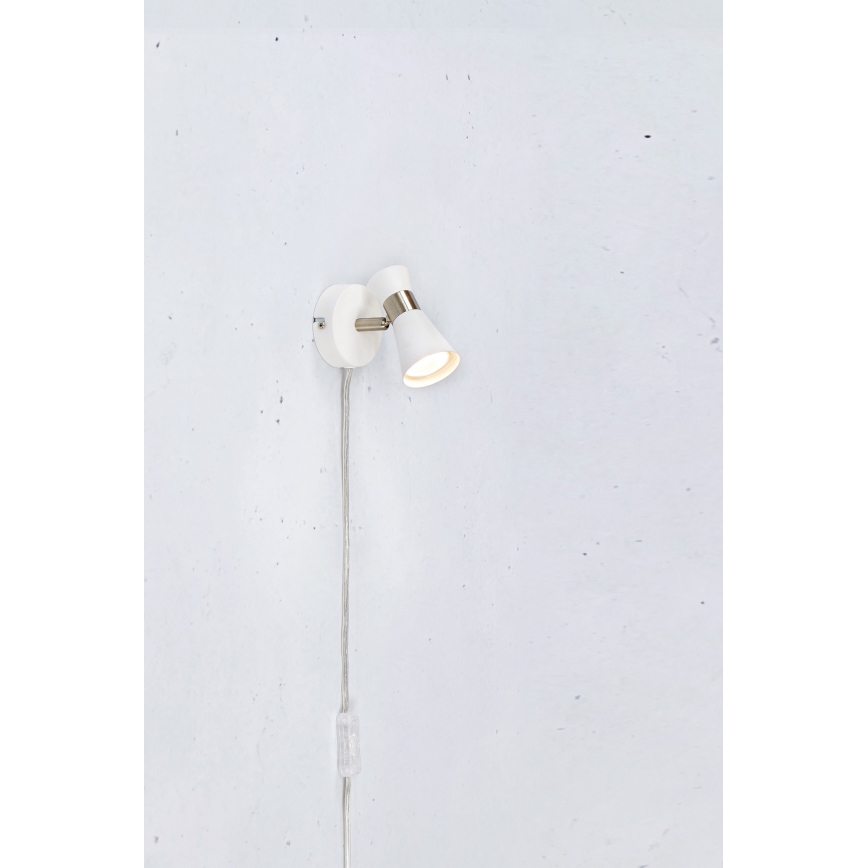 Markslöjd 108627- Kinkiet punktowy FOLIE 1xGU10/7W/230V białe/matowy chrom