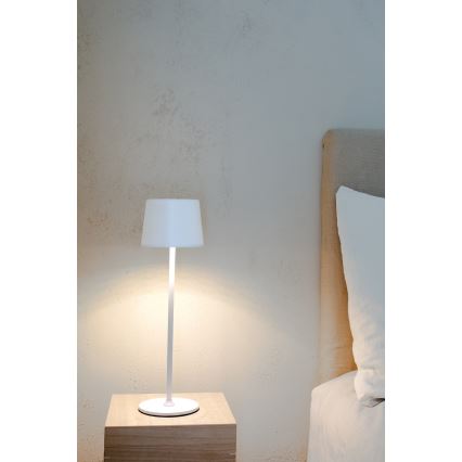 Markslöjd 108654 - LED Ściemnialna lampa akumulatorowa FIORE LED/2W/5V IP44 38 cm biała