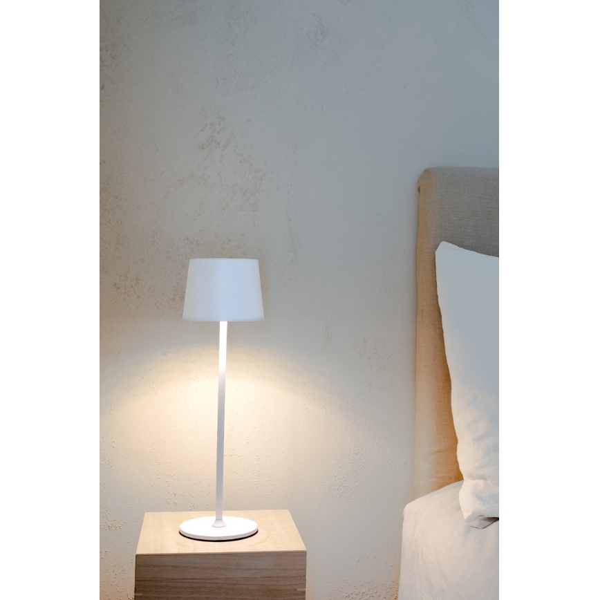 Markslöjd 108654 - LED Ściemnialna lampa akumulatorowa FIORE LED/2W/5V IP44 38 cm biała