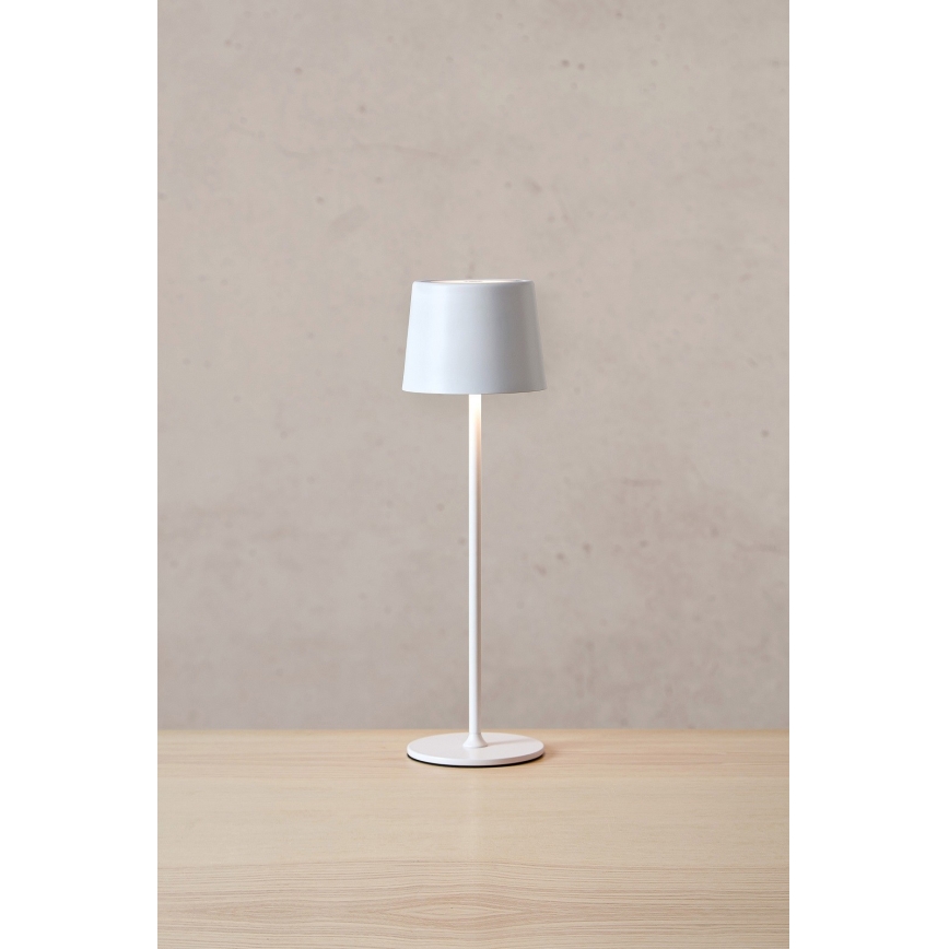 Markslöjd 108654 - LED Ściemnialna lampa akumulatorowa FIORE LED/2W/5V IP44 38 cm biała