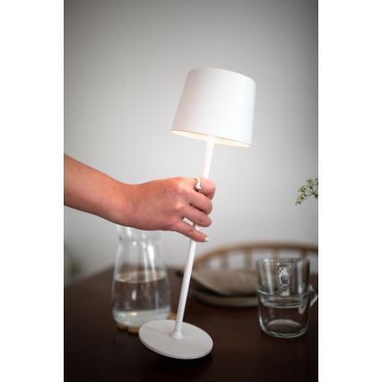 Markslöjd 108654 - LED Ściemnialna lampa akumulatorowa FIORE LED/2W/5V IP44 38 cm biała