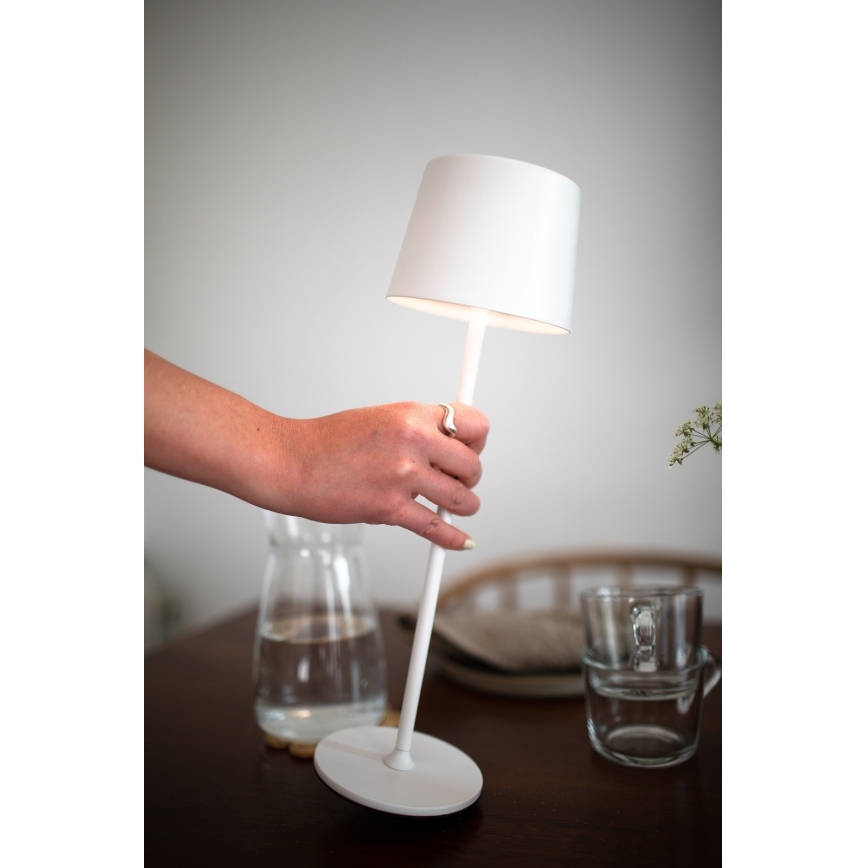 Markslöjd 108654 - LED Ściemnialna lampa akumulatorowa FIORE LED/2W/5V IP44 38 cm biała